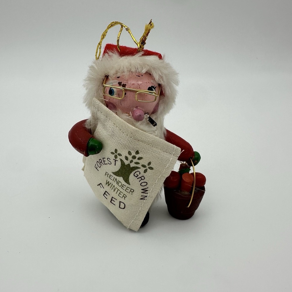 VTG Forest‎ Grown Santa Christmas Ornament Designed Kurt S. Adler